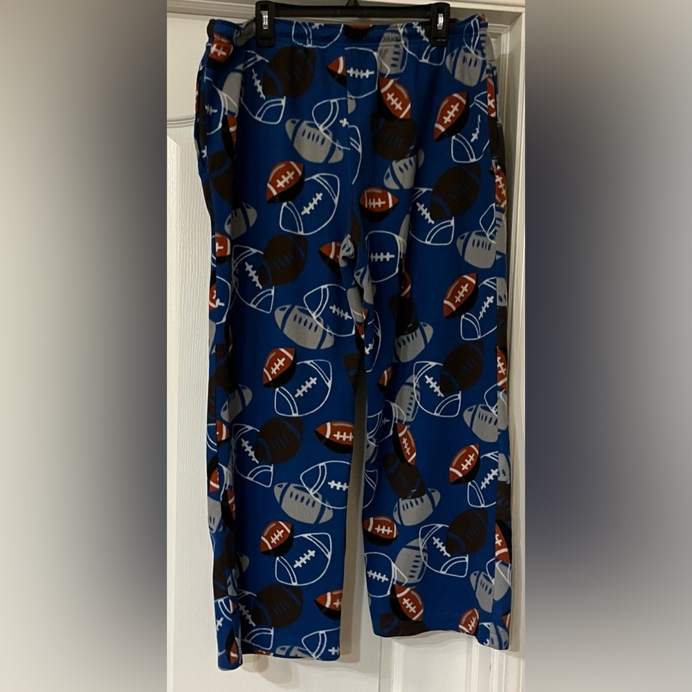 Mossimo Supply Co. XLG Fleece Football Design Pajama Lounge Pants